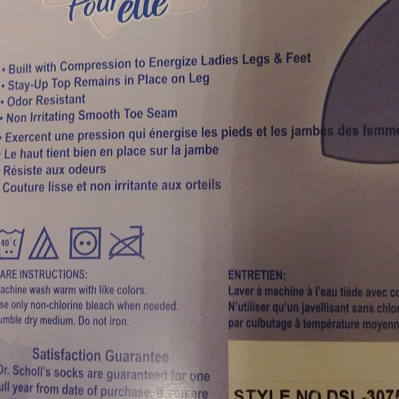 NWT SUPPORT KNEE HIGH, DR.SCHOLL'S Brown COLOR - Picture 5 of 6